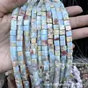 Cuentas Cuadradas Naturales Cristal Ágata Piedra Cuentas Sueltas Cuadrado de Ángulo Recto Cuentas Cubo de Azúcar Accesorios para Joyería DIY