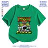 ZOONOMALY Deformidade Animal Redondo Estilo Ocidental Manga Curta Verão Algodão Meia Manga Tendência Camiseta Básica Estudante para Meninos e Meninas