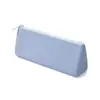Estuche de Silicona para Lápices Bolsa de Almacenamiento para Lápices Bolsa de Almacenamiento Multifuncional Bolsa de Cosméticos con Cremallera Triángulo Estético Bolígrafo Casual
