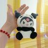 Lindo Vestido de Peluche de Dibujos Animados Panda Muñeca Llavero Colgante Bolso Muñeca Llavero Juguete Colgante Venta al por Mayor