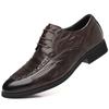 Zapatos casuales de negocios para hombre, cuero, capa superior de cuero, piel de oveja, zapatos para hombre, suela blanda, zapatos formales de punta, venta al por mayor de zapatos para hombre