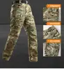 Conjunto de chaqueta táctica con forro polar para hombre, camuflaje, cálido, a prueba de viento, pantalones de trabajo para exteriores, ropa de trabajo duradera para primavera, otoño e invierno