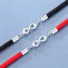 Pulsera trenzada de cuerda negra y roja original para parejas de hombres y mujeres, un par, pulsera de cuerda tejida, moda estudiantil, regalo, una generación de cabello