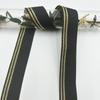 Faixa de cor de fio de ouro e prata faixa de cor lisa prata seda cor fita de poliéster fita de algodão mercerizado acessórios DIY