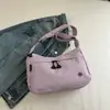 Bolsa Dumpling Estilo Coreano Cor Doce Macaron Nova Verão 2025 Pequena Bolsa Caixa de Leite Feminina Leve para Ombro Transversal