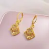 Pendientes geométricos de borla de rombos tachonados de diamantes estilo retro de lujo, pendientes exquisitos de alta gama de moda europeos y americanos para mujeres a la moda