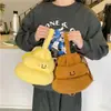 Nuevo Bolso de Mano Lindo y Peculiar de Caca Bolsa de Cubo de Dibujos Animados con Cordón Bolsa de Peluche Bolsa de Muñeco de Caca