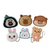Plástico Blando Cabeza de Animal de Dibujos Animados Agujero Zapato Flor DIY Funda de Teléfono Móvil Taza de Agua Parche Pegatina de Pared Accesorios para el Cabello Accesorios Material Al Por Mayor