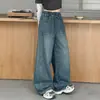Calças para Meninas Outono 2026 Novo Estilo Jeans para Crianças Meninas do Ensino Fundamental Meninas Mais Velhas Calças de Perna Larga Emagrecedoras Comprimento Total