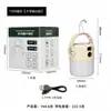 Luz de Camping Recarregável Solar para Exterior, Luz de Camping Multifuncional à Prova d'Água, Luz para Barraca de Rua e Feira Noturna, Lâmpada Recarregável de Emergência