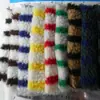 Terciopelo Granular Jacquard Tela de Terciopelo de Cordero Rayas de Lana de Cordero Hilo Rayado Colorido Rayas Horizontales Teñido en Hilo Material para Zapatos Tela de Peluche para Juguetes
