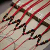 Cordón Tejido Hecho a Mano de Oro y Jade para Colgante de Mujer, Cordón para Collar con Colgante de Ágata de los Doce Signos del Zodiaco para Hombre