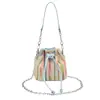 Mini bolso pequeño de comercio exterior para mujer, bolso cruzado, nuevo estilo 2026, bolso de mano tipo cubo, bolso de hombro único con cadena de nicho de alta gama