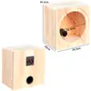 Caja Vacía de Madera Maciza 4 pulgadas 5 pulgadas 6.5 pulgadas 8 pulgadas Caja Vacía para Altavoz Caja de Estantería de Madera de Dos Vías Altavoz de Laberinto de Rango Completo
