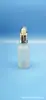 Botella gotero de vidrio esmerilado de punto 10 ml Botella de aceite esencial de hombro redondo Botella vacía pequeña Botella sellada para líquido de esencia
