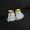 Pinza para Oreja Mejorada Chapada en Oro Verdadero de 18 Quilates Placa Gruesa para Incienso de Mosquito Pendientes Sin Agujeros en las Orejas Sentido Avanzado Pendientes de Moda Fábrica