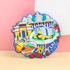 Ímãs de geladeira macios de PVC personalizados para museus, atrações turísticas culturais e criativas, ímãs de geladeira de cidades e lembrancinhas de viagem personalizadas