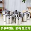 Taza de acero inoxidable taza de agua de jardín de infantes taza pequeña para estudiantes y niños taza para beber té jarra de té de metal con tapa