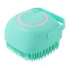 Escova de banho para animais de estimação, shampoo, escova de massagem, silicone macio, pente para limpeza de cães, gatos, cães, banho, ferramenta de preparação