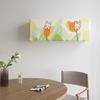 Máquina colgante con cubierta antipolvo para aire acondicionado con todo incluido, cubierta de franela gruesa estampada para aire acondicionado, decoración interior, linda cubierta colgante de dibujos animados