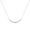 Collar de corazón de moda estilo coreano para mujer, microincrustado con diamantes, cadena simple y versátil de acero de titanio en forma de corazón para la clavícula al por mayor