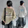 Camiseta Interior para Niño Primavera y Otoño T2026 Nueva Popular Sudadera Cuello Redondo Delgada Ropa de Primavera para Niños Mayores Estilo Coreano Moderna Camiseta