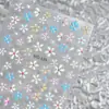 Pegatina de Arte de Uñas con Flor Tridimensional Estilo Ins Color Caramelo en Relieve Flor Fresca Flor de Cinco Pétalos Pintada a Mano Pegatina para Uñas