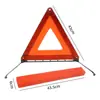 Sinal de Alerta Triangular para Carro Tripé Refletivo Suporte de Alerta de Falha de Emergência Placa de Segurança para Inspeção Anual Estacionamento