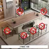 Mesa de Té de Pizarra con Veta de Madera 2025 Nuevo Juego de Té de Gama Alta Estilo Chino Nuevo Tetera Integrada Mesa de Té Totalmente Automática para Oficina