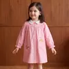 Vestido infantil de manga comprida transfronteiriço, nova coleção outono/inverno 2026, vestido de tecido para bebês e crianças pequenas, vestido de princesa de manga comprida, atacado