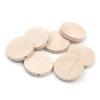 Accesorios DIY 15-40 mm color tronco agujero recto rodaja de madera pendientes de madera maciza accesorios para cortinas al por mayor