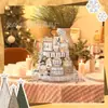 Producto Nuevo Transfronterizo 20 Piezas Bandeja Navideña de Capas Pan de Jengibre Navidad Granja de Invierno Árbol de Navidad Enano Alce Nieve