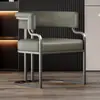 Silla de Maquillaje, Recepción de Salón de Belleza, Sillón Individual, Silla para Salón de Uñas, Silla de Comedor de Lujo Ligero para Mahjong, Otro Metal