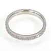 Anillo de Lujo Nicho Estilo Coreano y Japonés con Incrustaciones de Diamantes Cielo Estrellado para Mujer, Anillo de Acero de Titanio de Alta Gama de Moda Oro de 18K al por Mayor