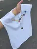 Chaleco de Bordado Retro Americano para Hombre de Verano Delgado Cuello Pequeño Sin Mangas Camiseta Deportiva de Tirantes de Gama Alta Sudadera
