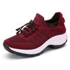 Zapatos explosivos de talla grande para mujer transfronterizos, zapatos tejidos transpirables de alta elasticidad, zapatos casuales ligeros, zapatos de calcetín ligeros de moda para mujer