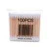 Hisopos de Algodón Desechables de Doble Punta para Limpieza de Oídos, Hisopos de Algodón para Remover Maquillaje, Hisopos de Algodón Sanitarios para Limpieza de Oídos, Hisopos de Madera con Algodón