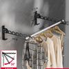 Estante Plegable Secador de Ropa Personalizado Balcón Hogareño Barra Telescópica Invisible para Secar Ropa Colgador de Ropa Interior Artefacto para Secar Ropa