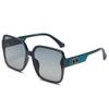 Gafas de sol personalizadas de nueva tendencia transfronteriza, gafas de sol cuadradas de moda para damas, gafas de sol con montura grande 6012, venta al por mayor