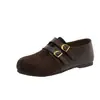 Zapatos versátiles de alta gama para mujer 2026 con plataforma interior, nuevo estilo de moda de otoño, zapatos casuales de doble uso con tacón, estilo popular