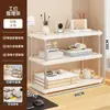 Prateleira de armazenamento de mesa ajustável de três camadas, estante de armazenamento de livros e itens diversos para mesa de escritório, prateleira multicamadas para mesa de casa