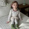 Conjunto de Ropa Interior Térmica de Lycra de Manga Larga Antibacteriano de 10A para Niños y Niñas Jóvenes, Ropa de Otoño y Pantalones, Ropa para el Hogar para Niños y Niñas
