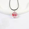 Collar de flor seca directa de fábrica estrellas flor de encaje estrellada vidrio Gema del Tiempo fresco dulce estilo Yiwu