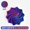 Brinquedo Educacional Infantil Dobrável de Ilusão Ótica Impresso em 3D Torre de Cenoura Poligonal Brinquedo de Alívio de Estresse Design Espiral Tridimensional