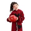 Moda Nova Outono e Inverno para Meninas Celebridade da Internet Estilo Rua Frita Conjunto Acolchoado Meninas Crianças Estilo Esportivo Casual Quente Conjunto de Duas Peças