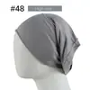 Gorra de Base de Color Sólido Modal Suave y Transpirable de Ala Ancha, Sombrero de Pescador Grande, Pañuelo para la Cabeza con Banda Elástica de Boca Redonda para Usar en Capas