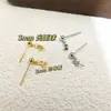 Accesorios para Pendientes de Perlas DIY Aguja de Plata 925 Pendientes Chapados en Oro Borla de Frijol Dorado Semiacabado Accesorios para Pendientes Largos para Mujer