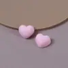 14mm Dulce, Fresco y Versátil Felpa Afelpada Corazón Parche de Corazón Pasador Tocado Pendientes Accesorios para Joyería DIY