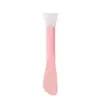 Brocha de silicona para mascarillas, brocha aplicadora especial para mascarillas de barro, brocha para mascarillas de doble cabeza, herramienta de belleza de cabeza suave, personalizable