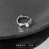 Anillo Nuevo de Plata de Ley 925 con Piedra Lisa Diseño de Nicho para Mujer Lujo Accesible Joyería de Plata de Gama Alta No se Desvanece Venta al por Mayor